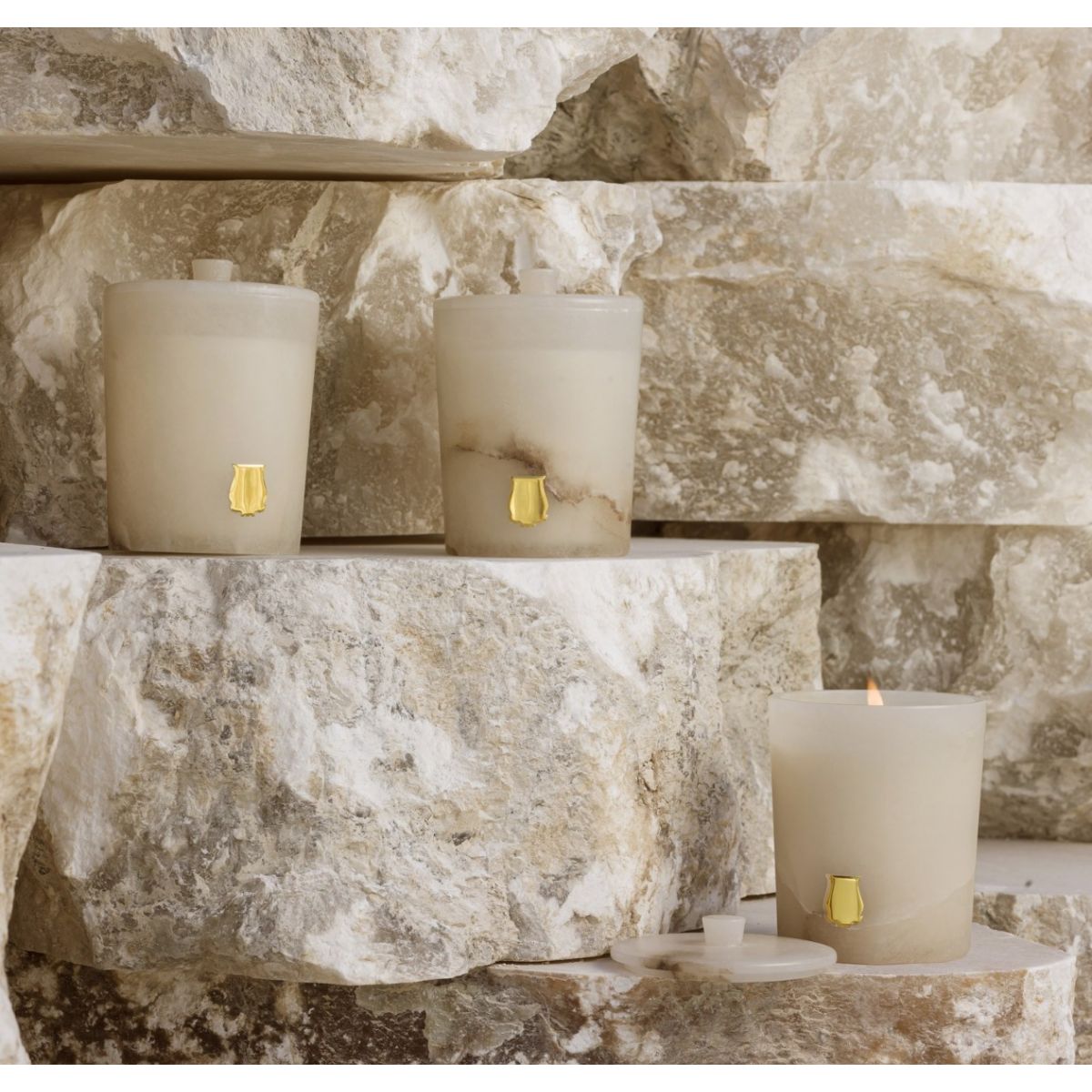 Abd El Kader Alabaster Candle